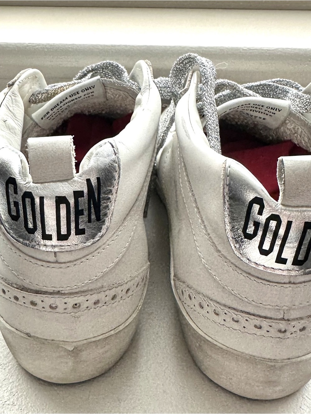 ✨ Golden Goose Mid Star Sneakers White & Black Star Silver back tab. EU 37 NWT ✨
